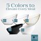 Posh Setting - White Plastic Serving Bowls for Party Angled Bowls Disposable Chip Bowls Candy Bowls for Party Table Salad and Fruit Bowls for Party Wedding Serving Bowls - White, 8 OZ, 5 Pack